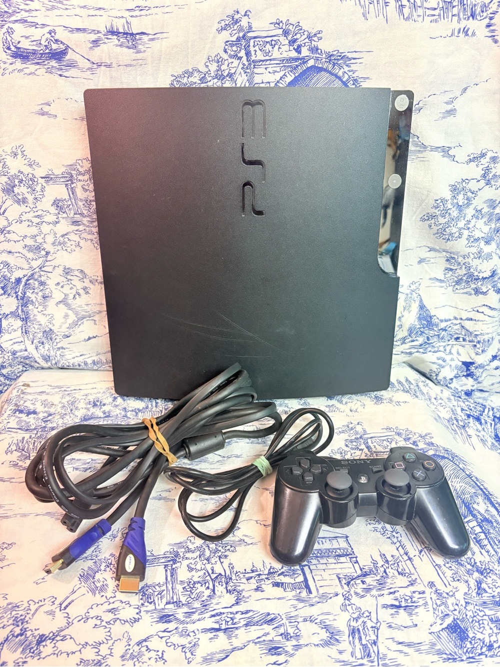 PlayStation PS3 Slim CECH-2501A 160GB Console Tested Working w/ Cords+controller